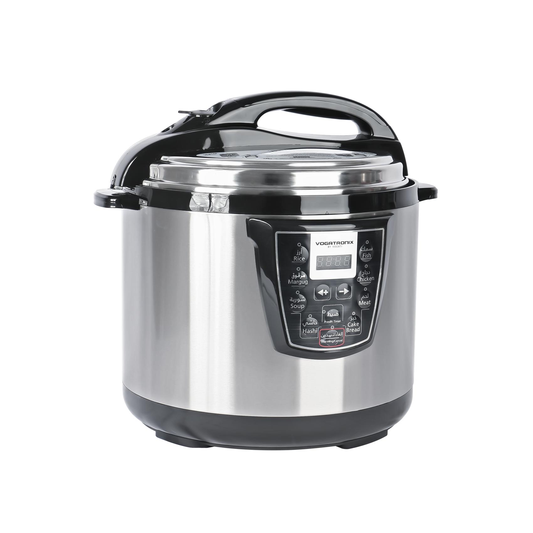 ELECTRIC PRESSURE COOKER 8L 1300W MULTI-FUNCTION | 8 COOKING MODES | STAINLESS-STEEL HOUSING | SAFETY PROTECTION | DOUBLE NON-STICK COATING VE-123

