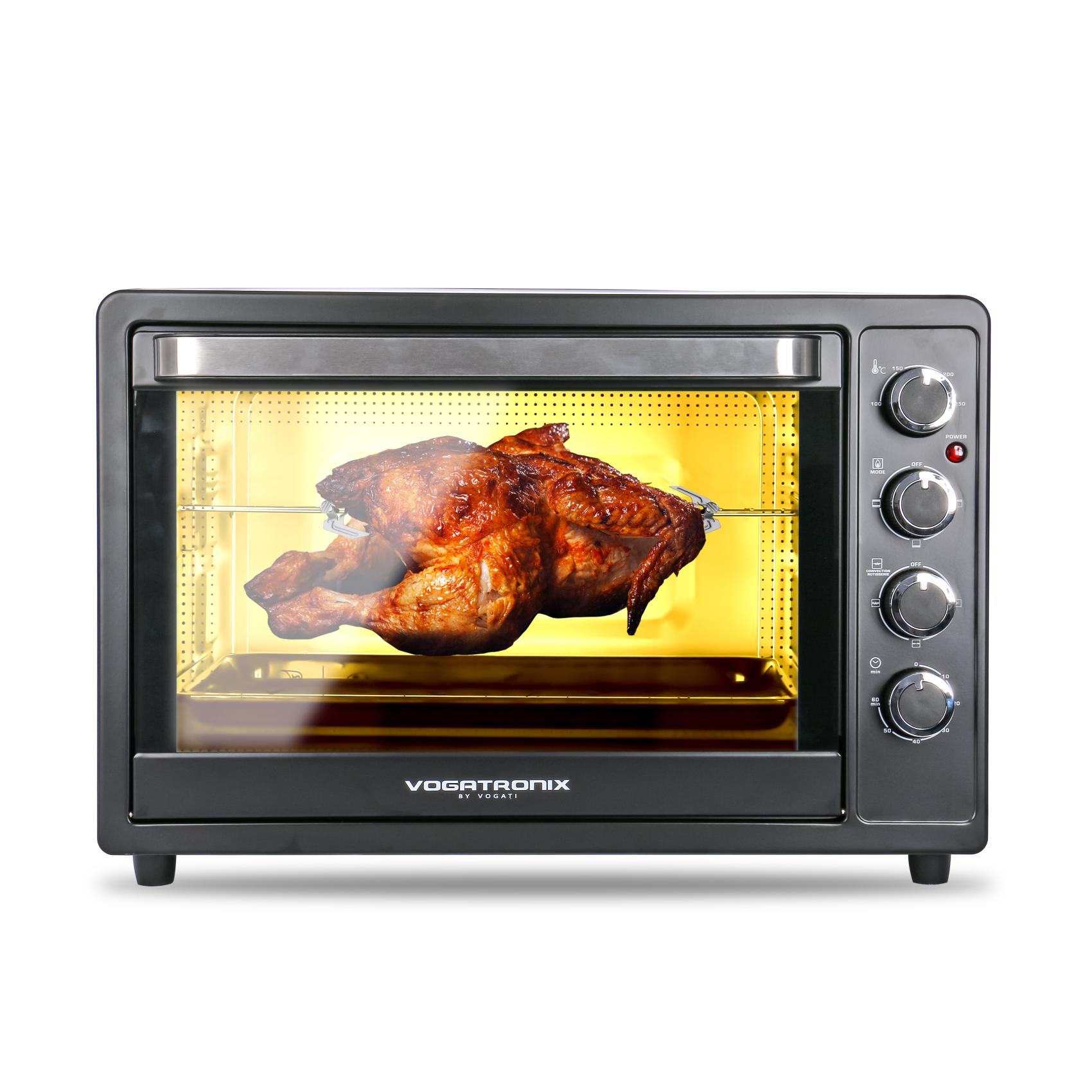 MICROVAVE OVEN 60L WITH ROTISSERIE GRILL 2200W | 3 HEATING MODES | KNOB CONTROL CONVECTION OVEN | TOASTING- BAKING- BROILING- ROASTING | TEMPERATURE CONTROL UP TO 250C° | STAINLESS STEEL HEATING ELEMENTS | TIMER WITH ALAM VE-175
