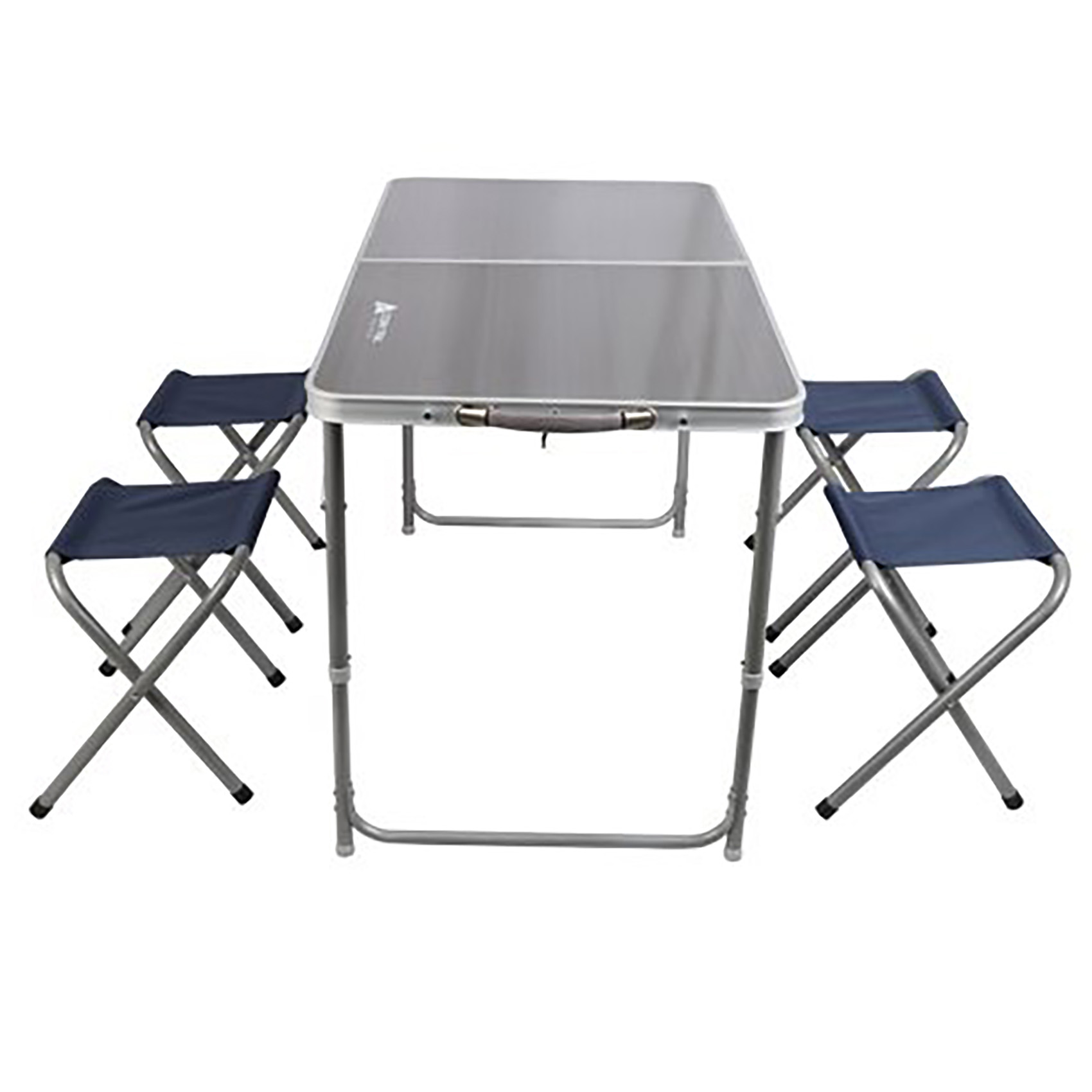 CAMPMATE ALUMINIUM FOLDABLE TABLE WITH 4PCS CHAIR TABLE-120X60X70CM CHAIR-28X32X36CM 4PCS MATERIAL- ALUMINIUM TUBE WITH 25-19*0.9MM+5MM MDF CM-18007 |CAMPING FURNITURE| CAMPING TABLE AND CHAIR | OUTDOOR
