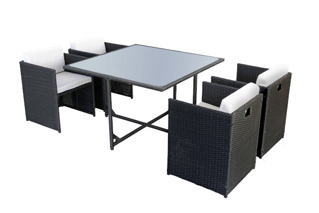 5pcs Dining set  for Outdoor and indoor 1 Dining table+4 Seater