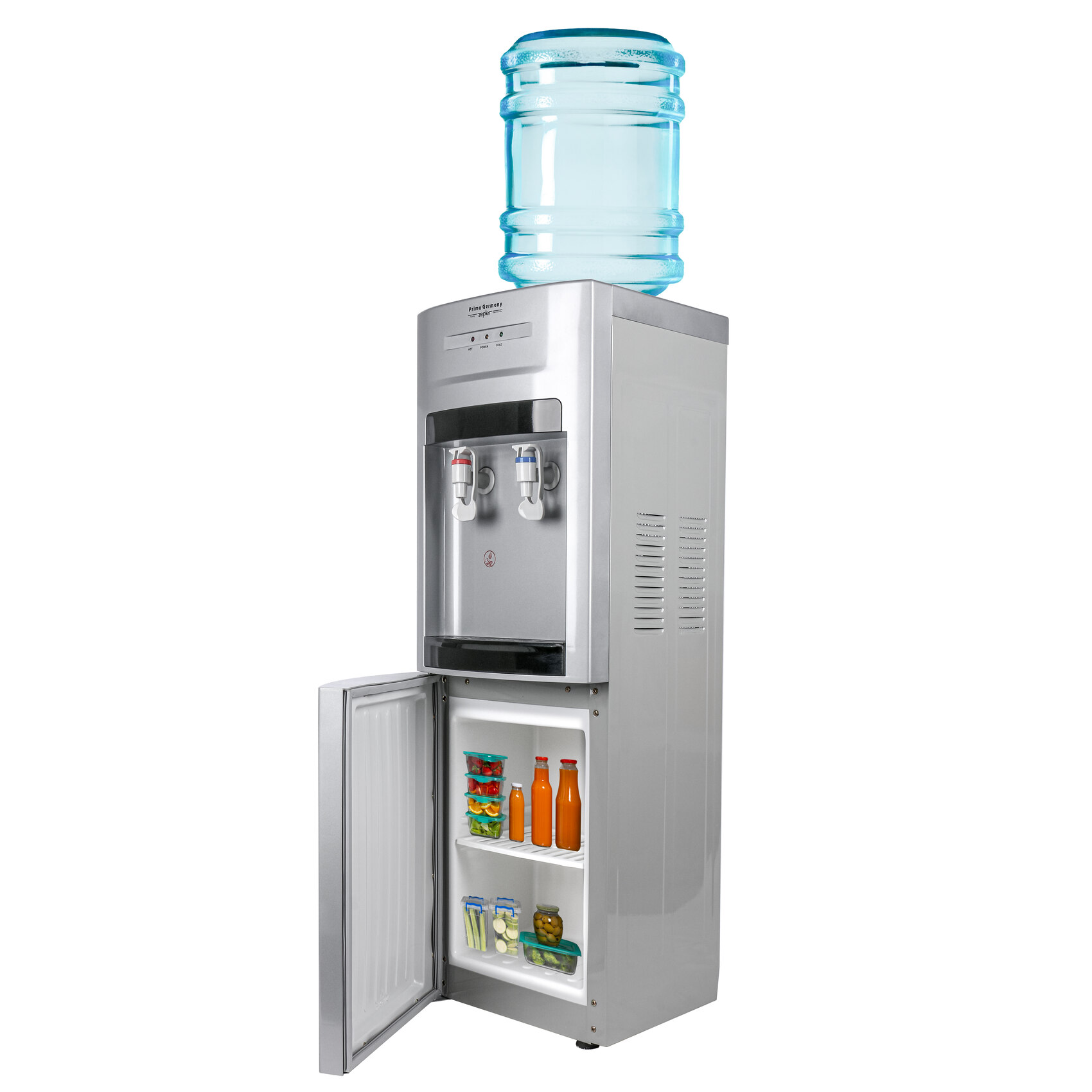 PRIMA WATER DISPENSER WITH CABINET |  HEATING POWER 550W | COOLING POWER 90W | HOT AND COLD WATER | COMPRESSOR COOLING | R134A COMPRESSOR WD2 