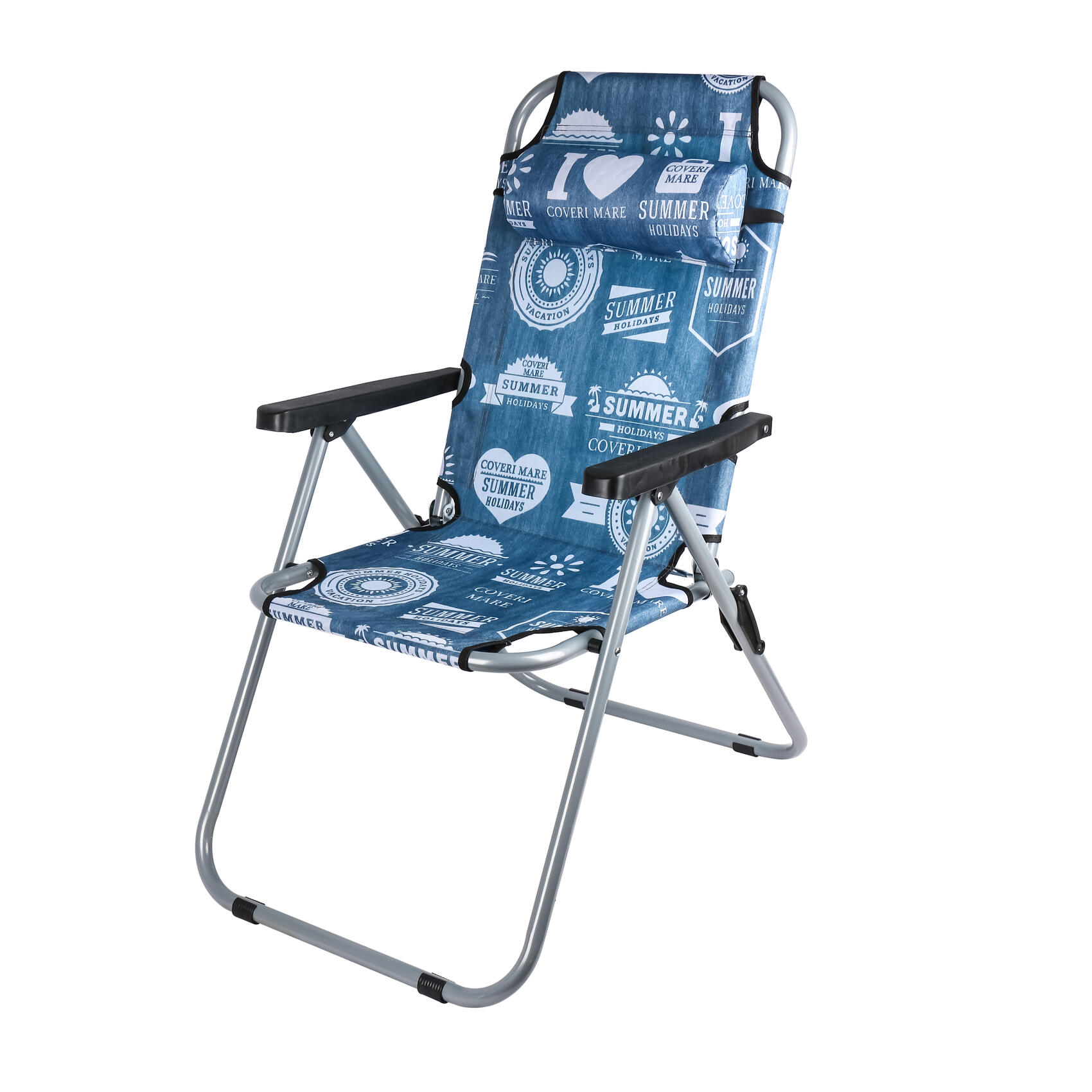 CAMPMATE FOLDABLE CAMPING CHAIR CM-7879 WITH HEADREST | UDJESTING | RELAXING SLEEPING CHAIR