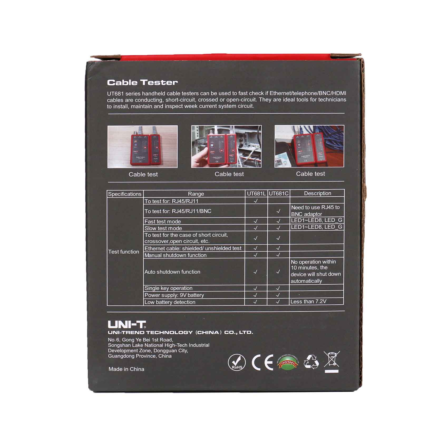 UT681 Series Cable Testers - UNI-T Meters