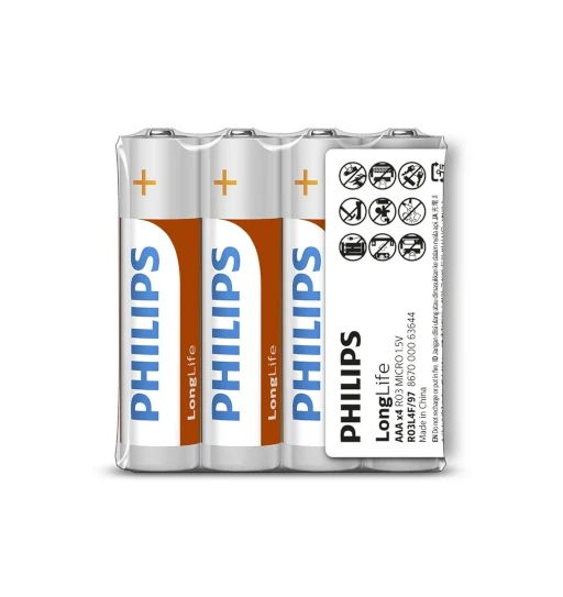 Philips Longlife AAA Battery, 16 pcs.