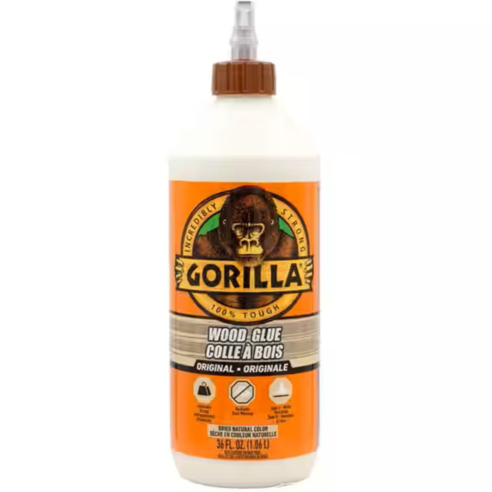 GORILLA 1.06L WOOD GLUE 6206001 | 20-30 CLAMP TIME | WATER RESISTANT | MADE IN USA