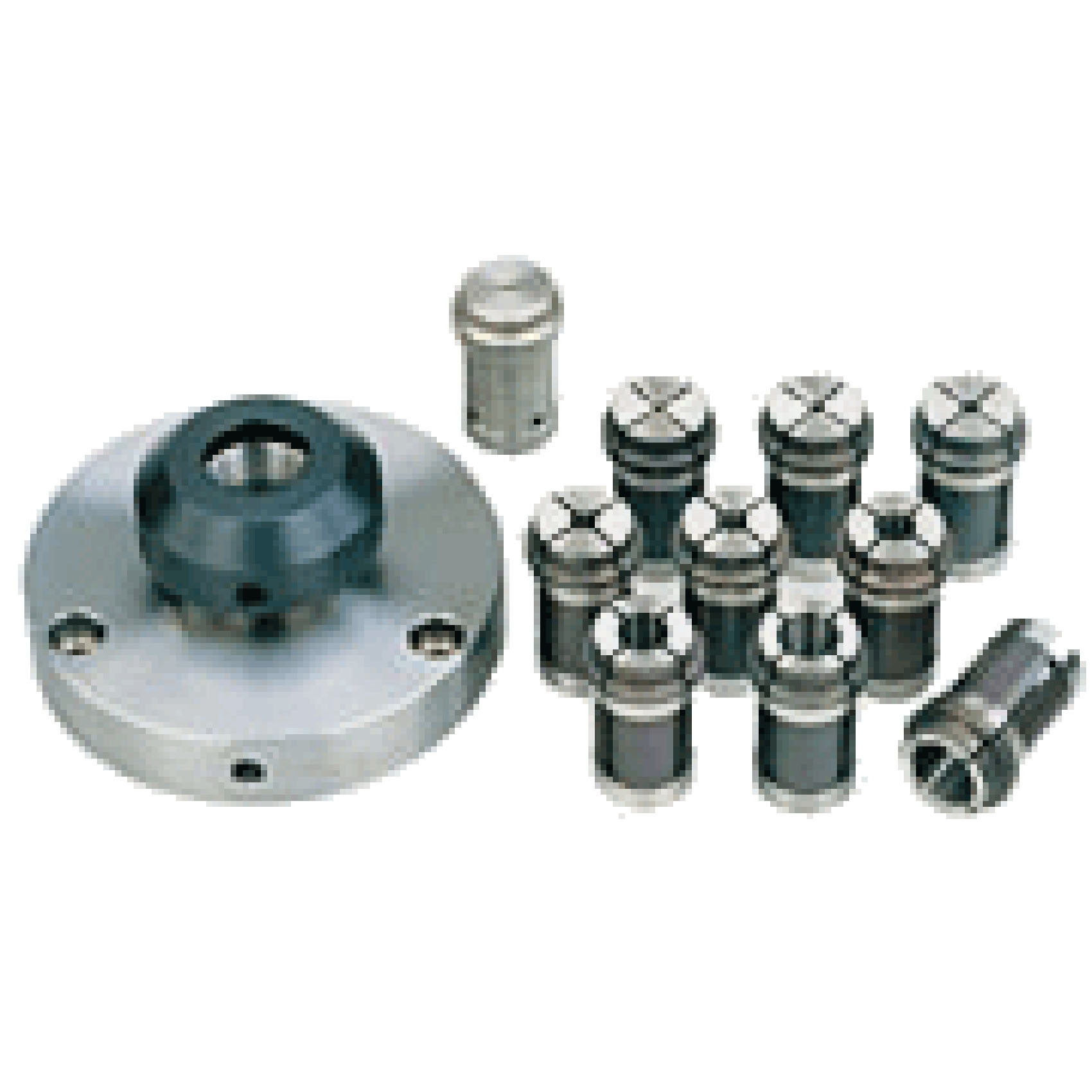 PROXXON 24419 PD 400 COLLET ATTACHMENT WITH HARDENED COLLET SET 2–14MM | HIGH PRECISION LATHE COLLET SYSTEM | CONCENTRIC ACCURACY 0.02MM | MADE IN GERMANY