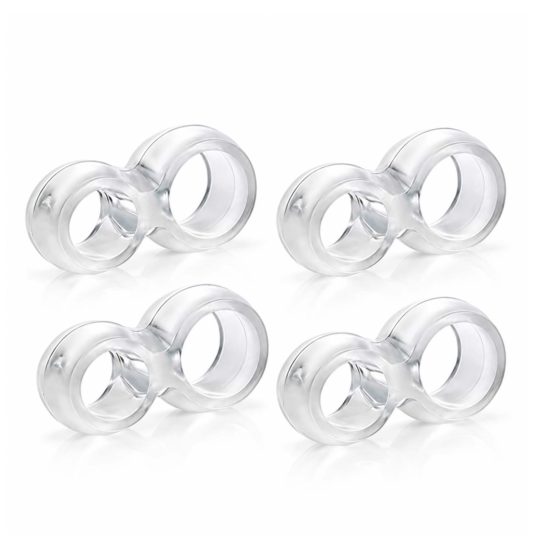 FIX-O-MOLL Door stop Door Stopper Bumper Wall Protector for Door Handle Commercial Office Home Door handle Stopper Easy Install Doorstop Door Bumper for Lever Handle Protect Walls Glass from Damage transparent 4PCS4007219007383_067.jpg