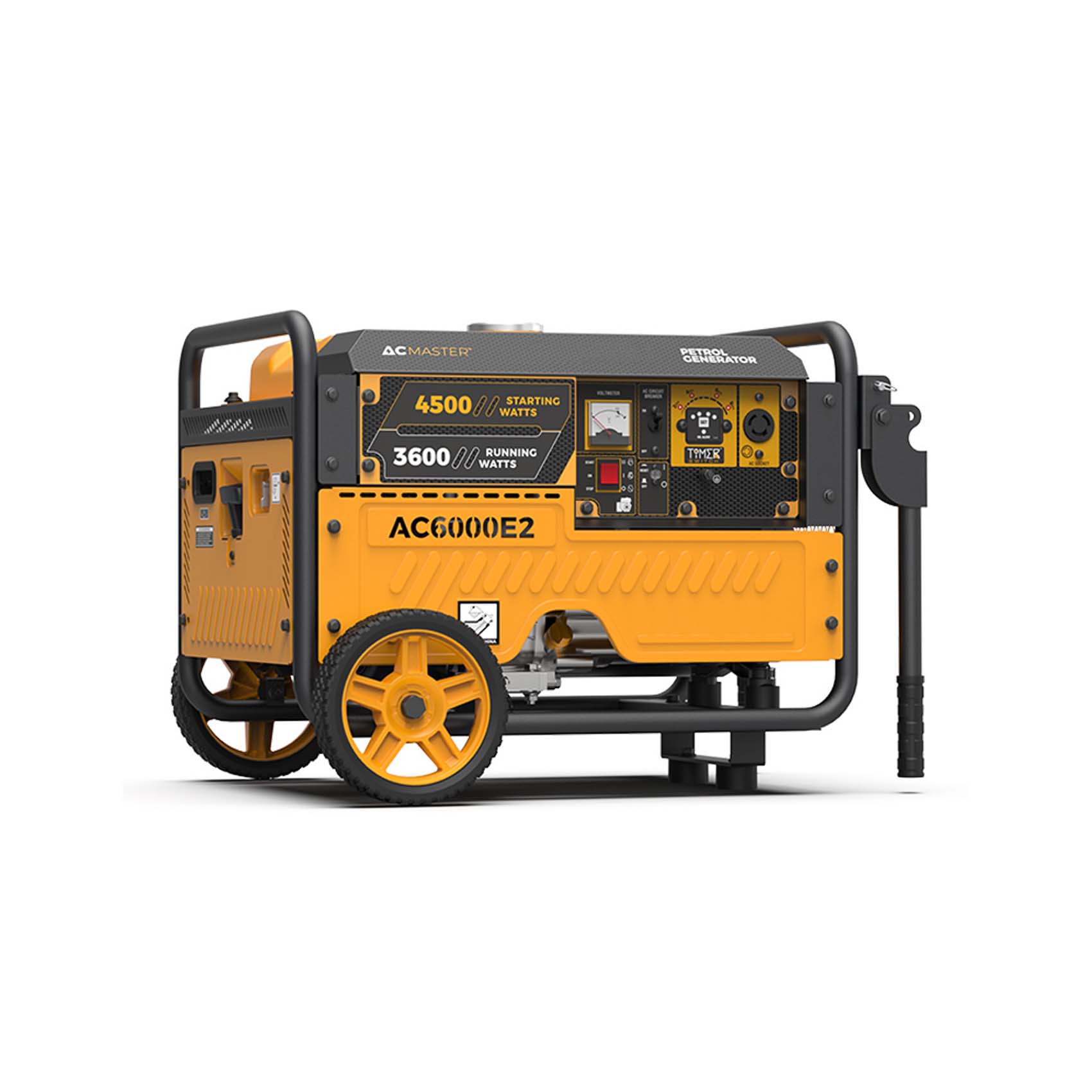 PIONEER 240V 15L GASOLINE GENERATOR DC 50HZ-1PH-8.3A 3.6KW AC6000 | 4-STROKE SINGLE CYLINDER - 7.5HP | CONSTRUCTION-WORKSHOP-HOME-SHOPS-OUTDOORS