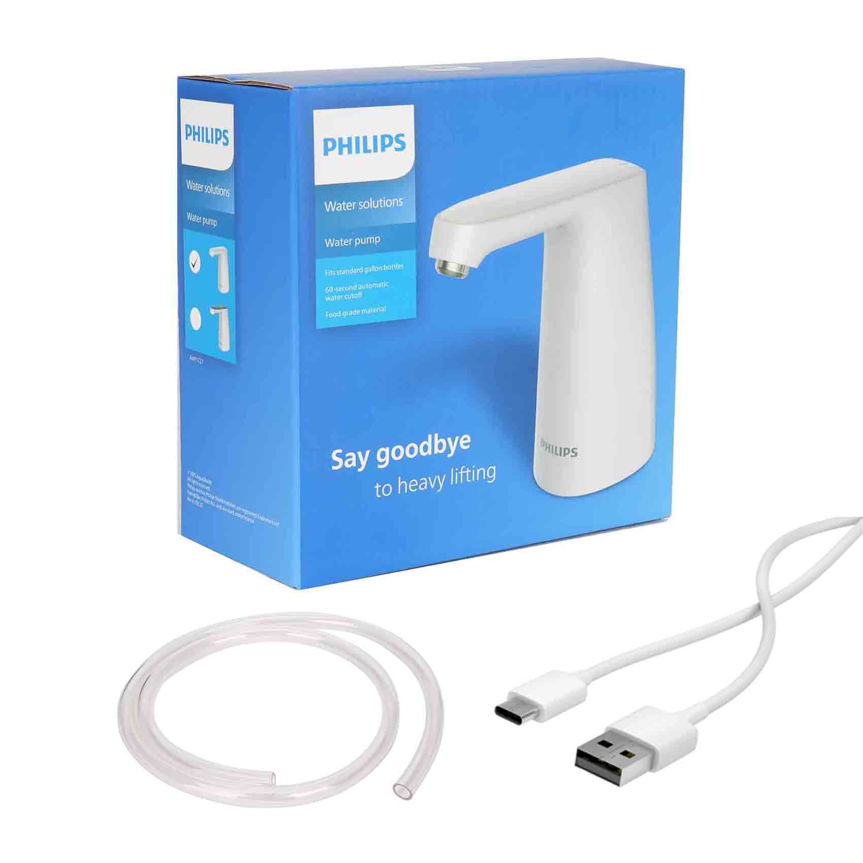 PHILIPS PORTABLE WATER DISPENSER AWP1727WH/00 | FITS STANDARD GALLON BOTTLES | 60-SECOND AUTOMATIC WATER CUTOFF | FOOD GRADE - Image 2