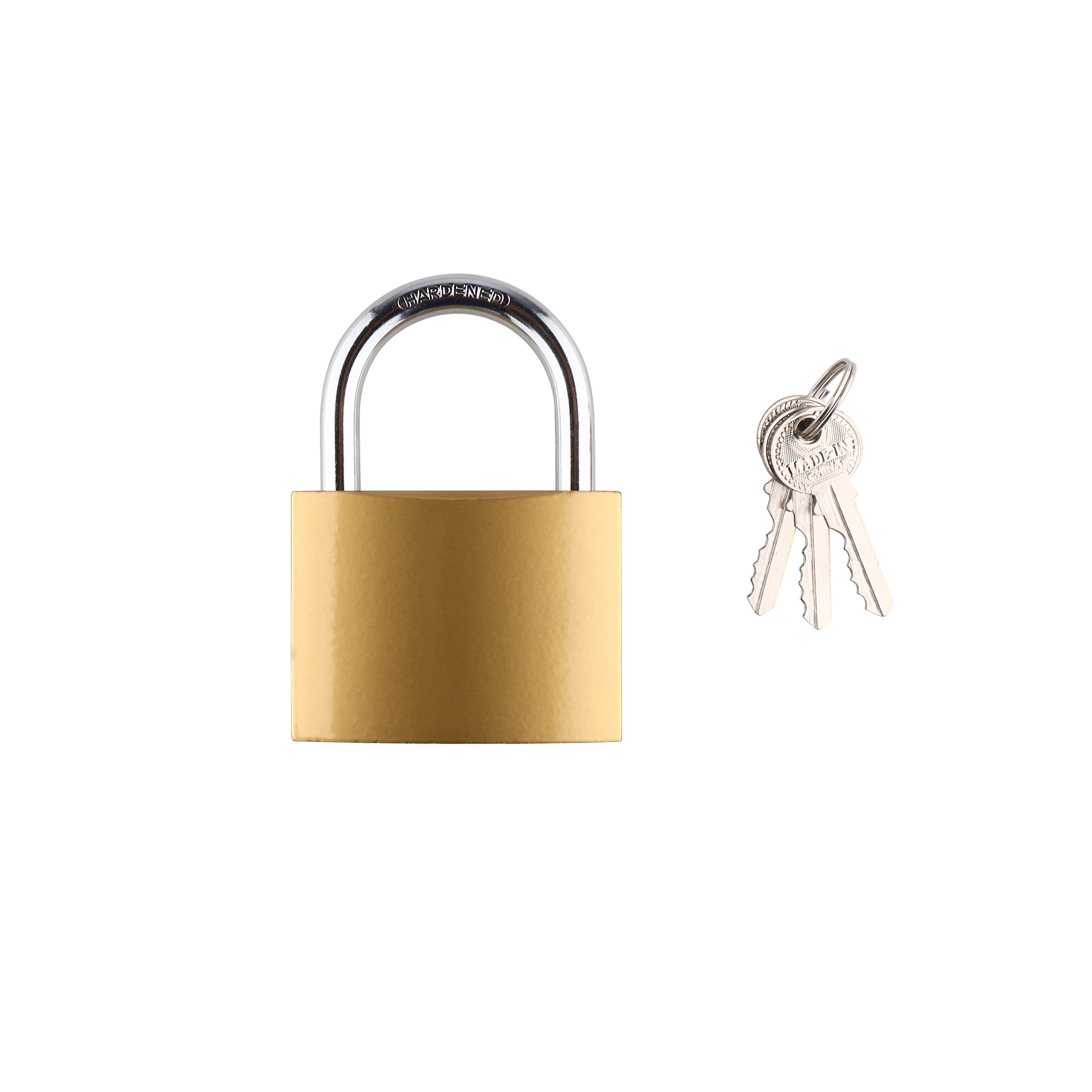 MEGA 50MM BRASS PADLOCK WITH 3 KEYS M27201 - Image 4