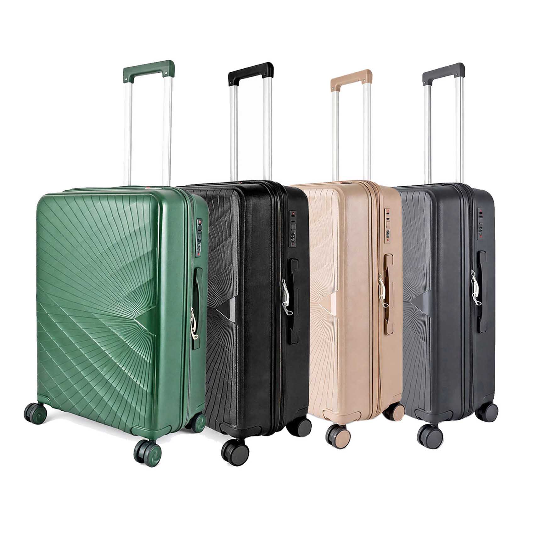 NAMSON 24 INCH LUGGAGE TROLLEY SUITCASE 65L OR 10 TO 15 KG WITH TELESCOPIC HANDLE NA-8213-25  | LIGHT WEIGHT WATER RESISTANT | PREMIUM QUALITY | FLEXIBLE | 360 SPINNING 8 WHEELS | NON BREAKABLE | DOUBLE ZIPPER