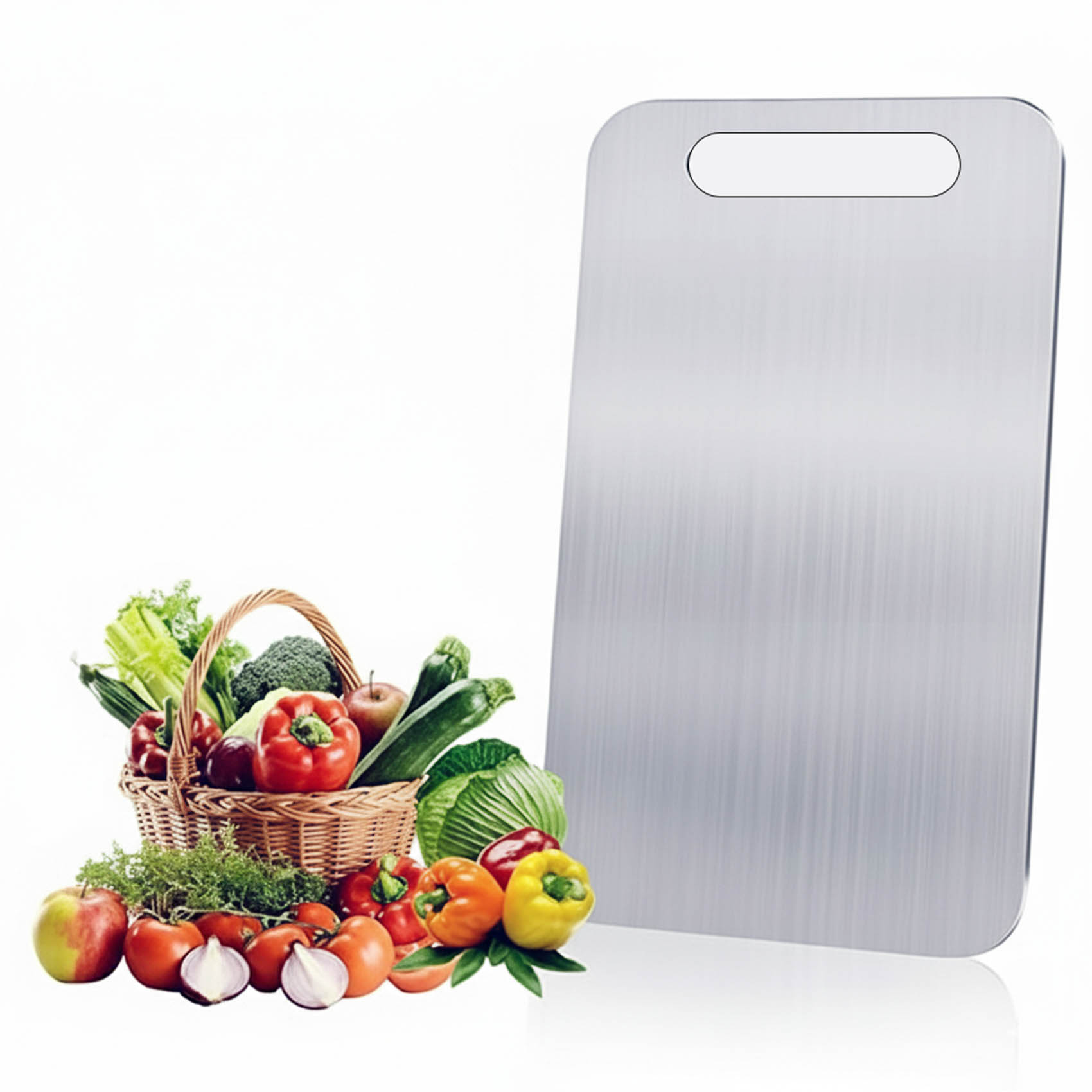 NAMSON STAINLESS STEEL CHOPPING BOARD NA-8221 RUST PROOF | ANTI MOISTURE | FOOD SAFE | DISHWASHER SAFE | MADE IN INDIA