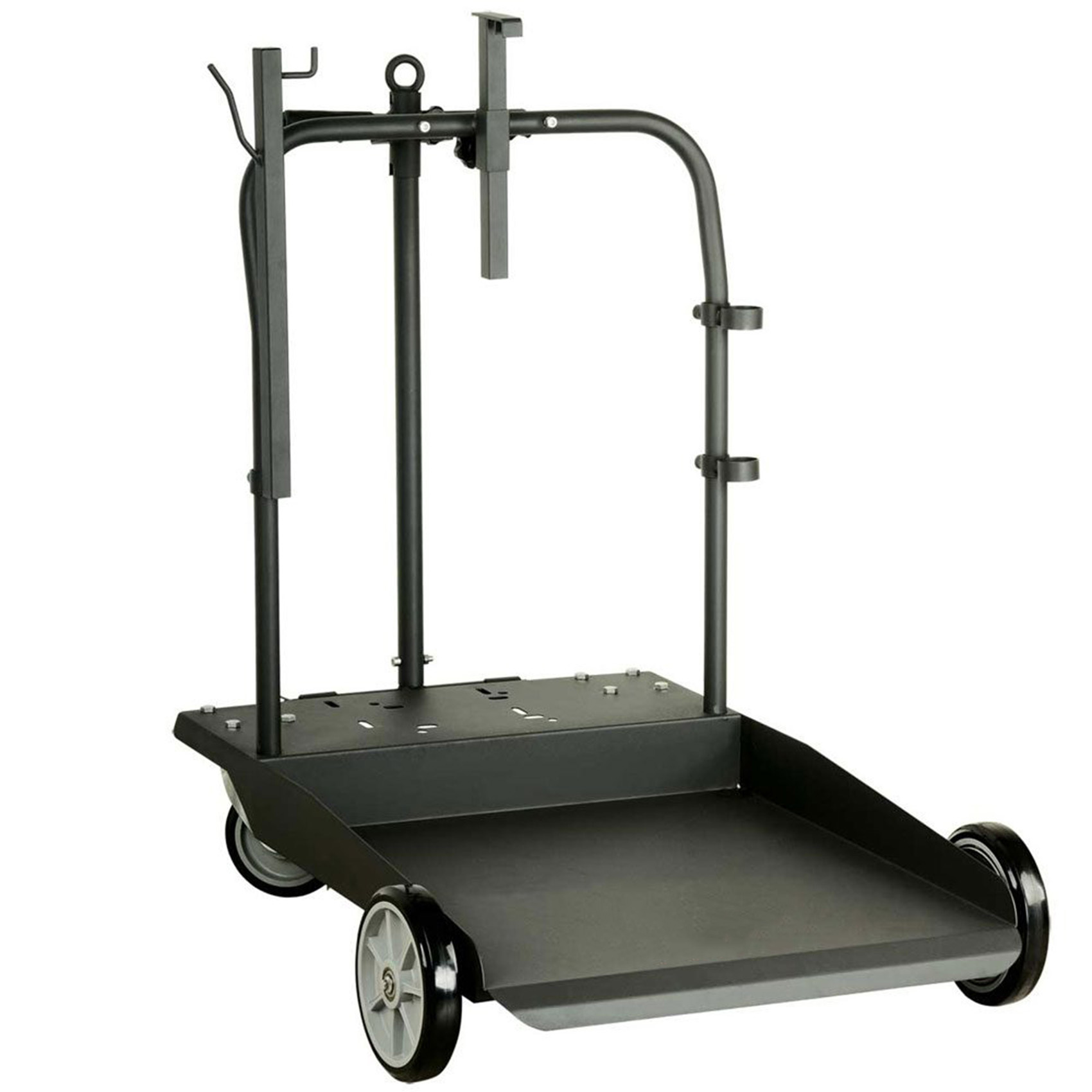 LUBRI ZINC PLATED DRUM TROLLEY 1708003 STURDY | BOTH OIL AND GREASE DRUMS OF SIZES 205 LITRES OR 180 KG | FOR GUN, HOSE OR OTHER ACCESSORIES WHEEL BRAKE INCLUDED