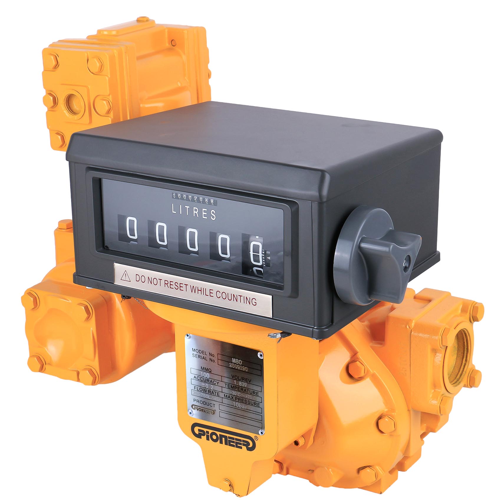 PIONEER 3" BIG HIGH FLOW METER 10 BAR M-80 POSITIVE DISPLACEMENT | GEAR METER - MECHANICAL | ACCURATE FUEL MEASUREMENT | BIODIESEL, DIESEL/HVO/XTL, GASOLINE, KEROSENE