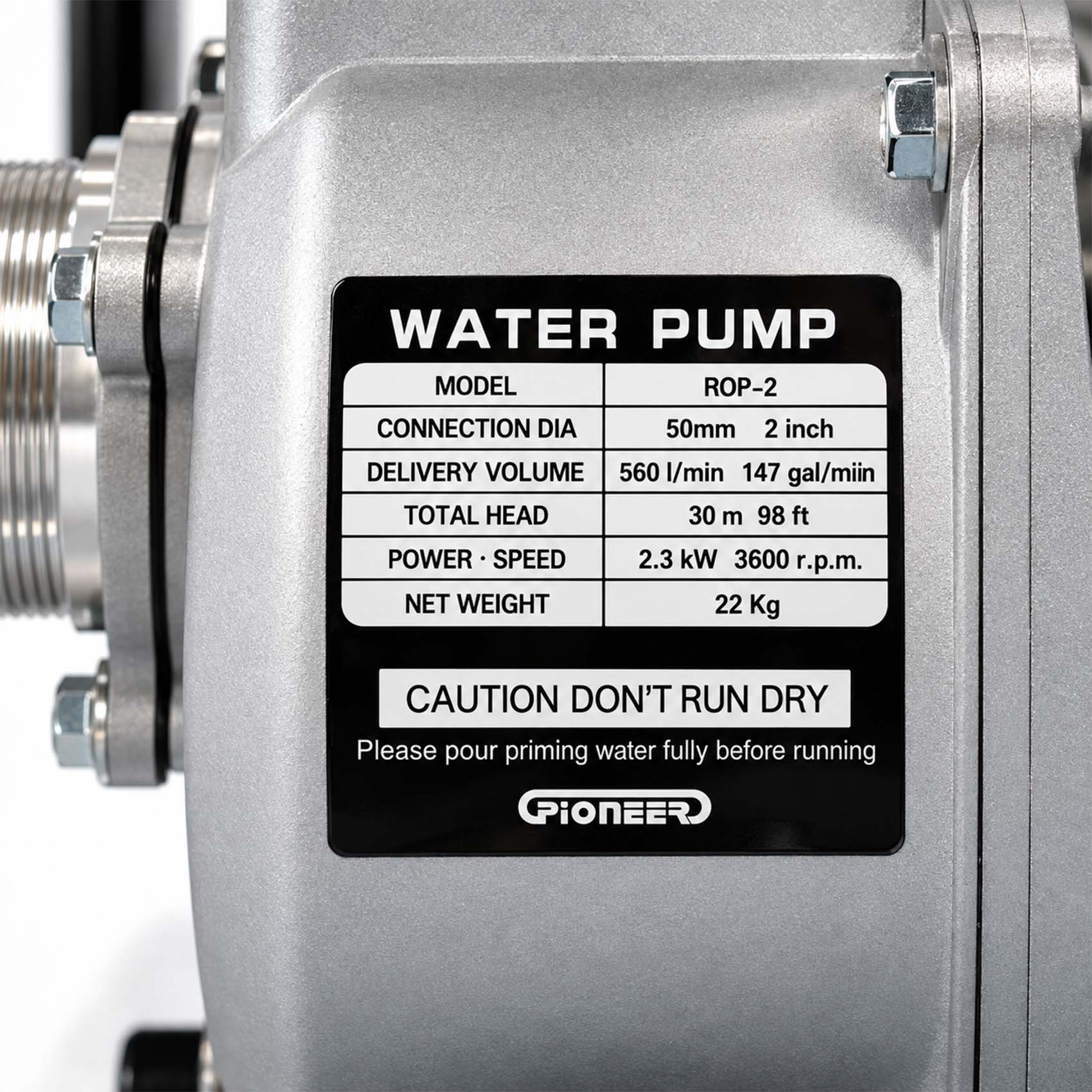 PIONEER RAY WATER PUMP 2 INCH ROP-2  ENGINE POWER  5HP HONDA GX160 PETROL ENGINE6291116315391_611.jpg