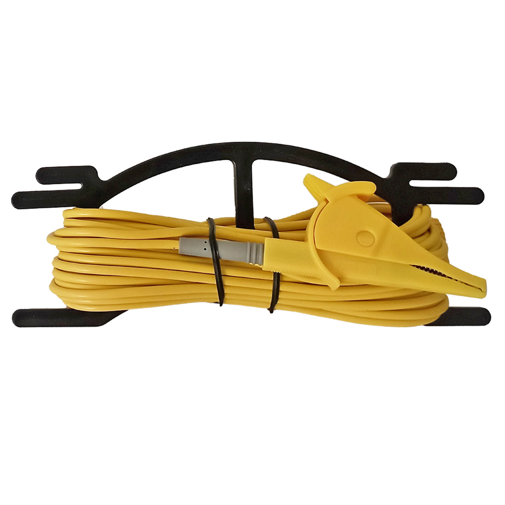 UNI-T 10M ALLIGATOR CLIP TEST CABLE EARTH GROUND TESTER LEAD YELLOW UT-L58A INTENDED FOR EARTH RESISTANCE METERS