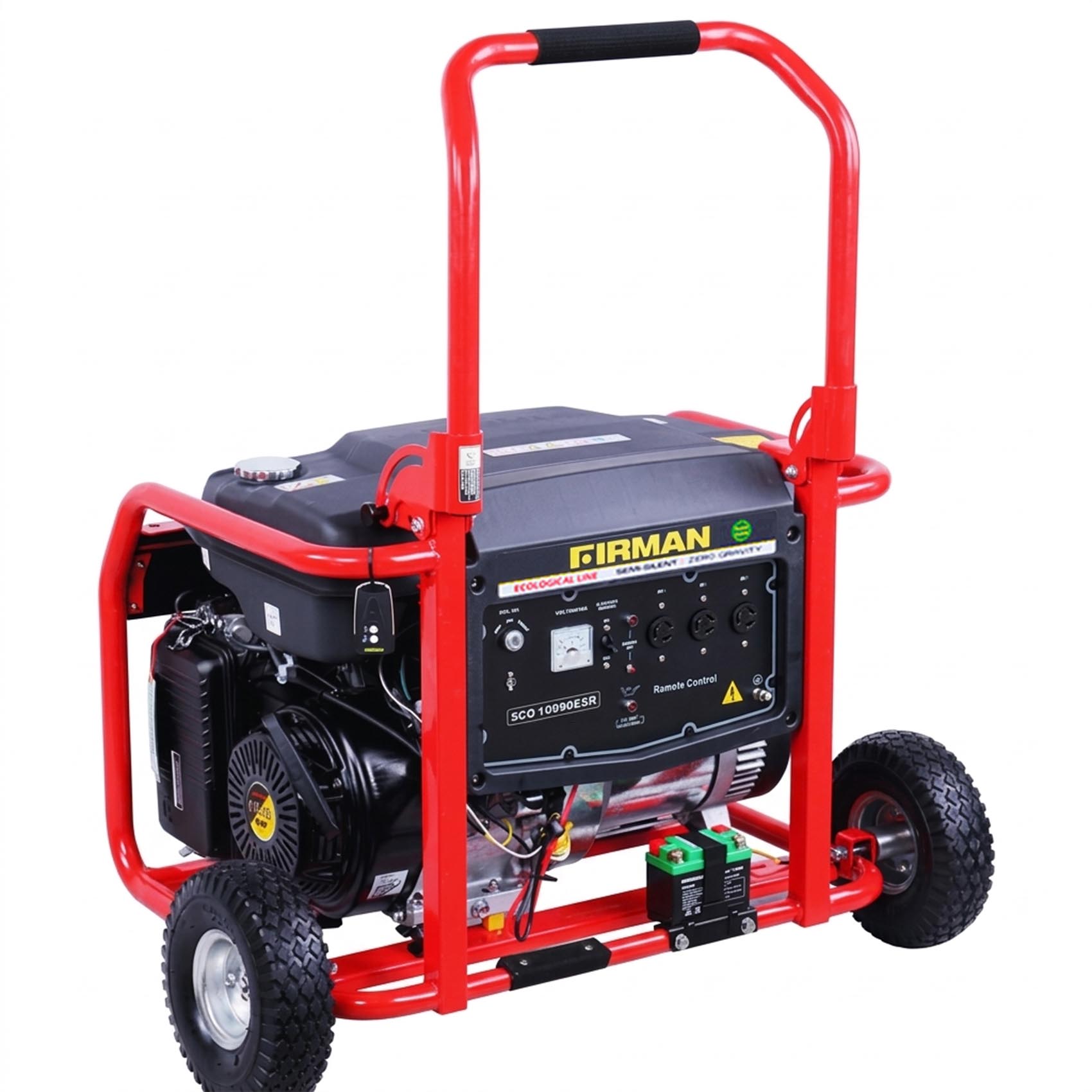FIRMAN 28.5L 220V-1PH-50HZ GASOLINE GENERATOR ECO 9000W 12990ES 8.2KVA | 4-STROKE SINGLE CYLINDER - 16HP | CONSTRUCTION-WORKSHOP-HOME-SHOPS-OUTDOORS