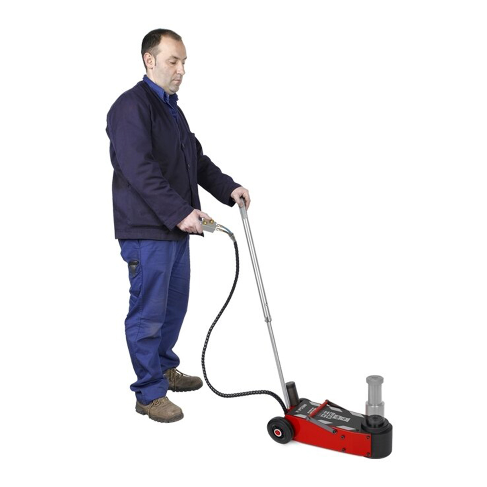 MEGA 15-30T PORTABLE AIR HYDRAULIC JACK CAT OLEO NP15-2B COMPACT AND LIGHTWEIGHT DESIGN OCCUPYING MUCH SPACE DUE TO ITS SMALL SIZE | 223 MM (30T) - 300 MM (15T) MAXIMUM HIGHT | INCLUDES EXTRA EXTENSION 60-100MM | MADE IN SPAIN - Image 3