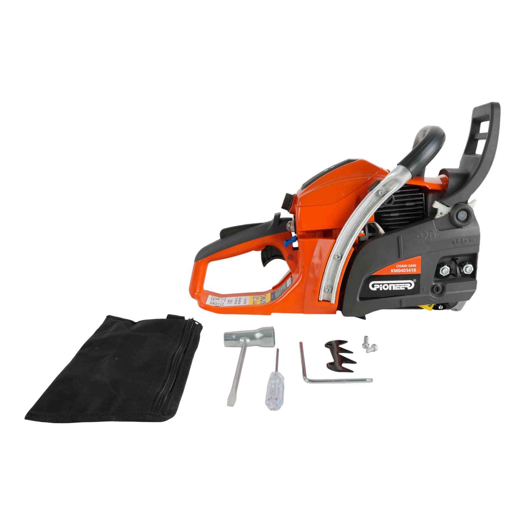 PIONEER KNK 16" GASOLINE CHAIN SAW 250ML KM0403418 1.7 KW | IDEAL FOR SMALL HOUSEHOLD JOBS | GARDEN POWER TOOLS | MADE IN ITALY - Image 2