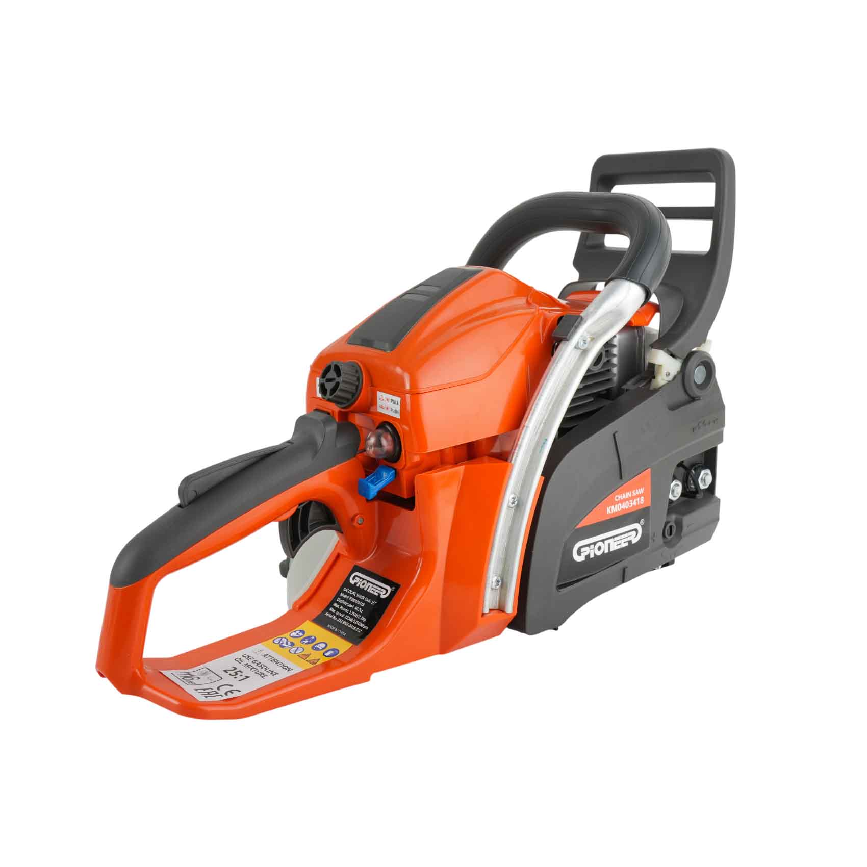 PIONEER KNK 16" GASOLINE CHAIN SAW 250ML KM0403418 1.7 KW | IDEAL FOR SMALL HOUSEHOLD JOBS | GARDEN POWER TOOLS | MADE IN ITALY - Image 7