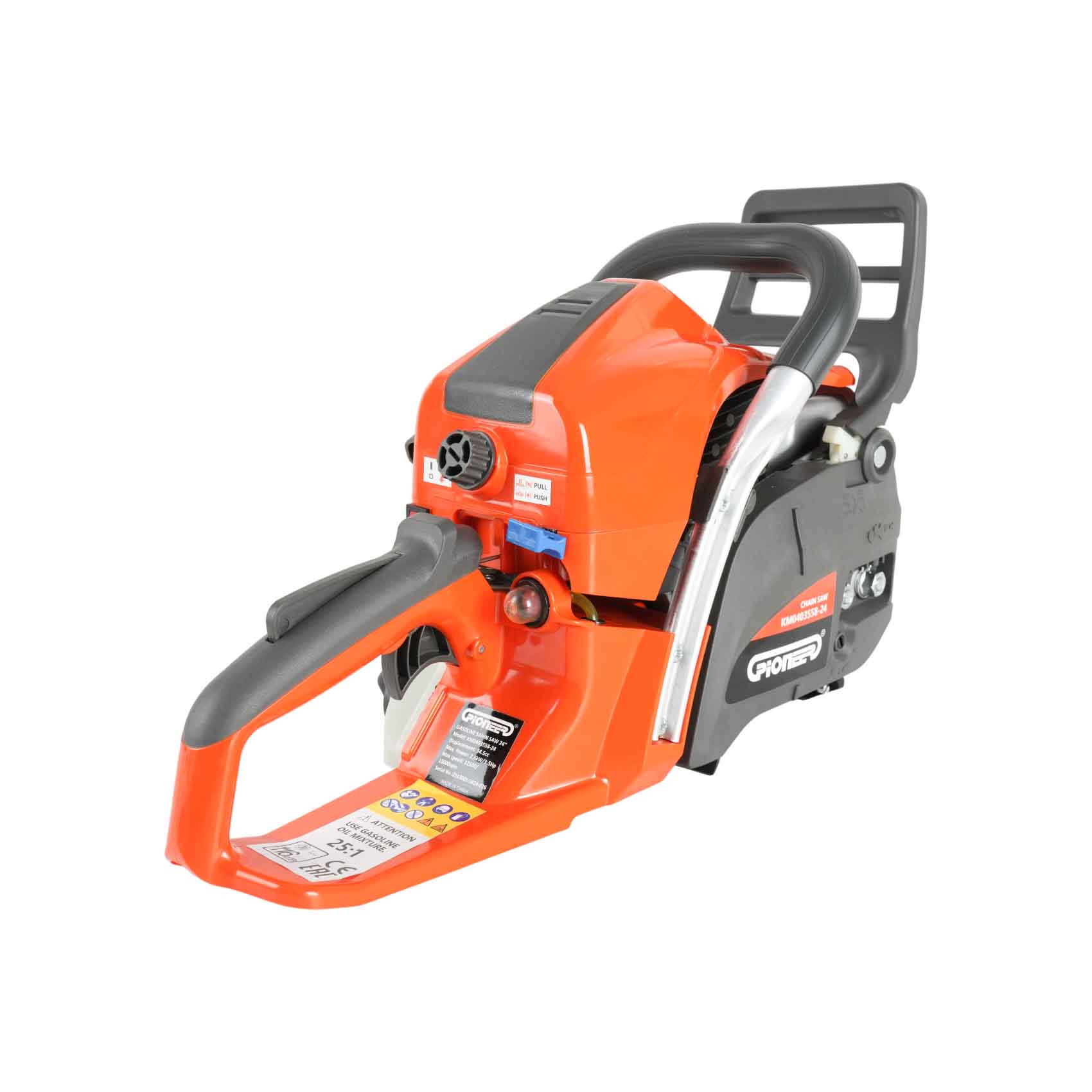 PIONEER KNK 24" GASOLINE CHAIN SAW 520ML KM0403558-24 2.6KW | IDEAL FOR SMALL HOUSEHOLD JOBS| GARDEN POWER TOOLS