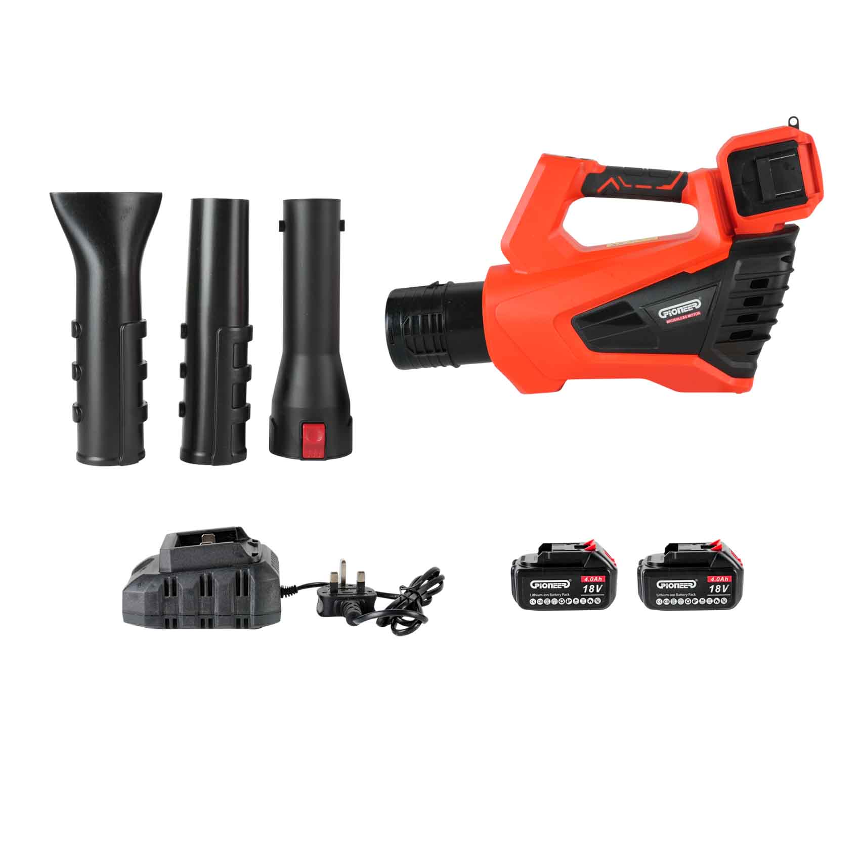 PIONEER KNK 36V RECHARGEABLE BLOWER KM06232 L 56602004 | 1000W RATED POWER | 24000 RPM | 25.4 CM³ DISPLACEMENT | GARDEN POWER TOOLS | MADE IN ITALY - Image 3