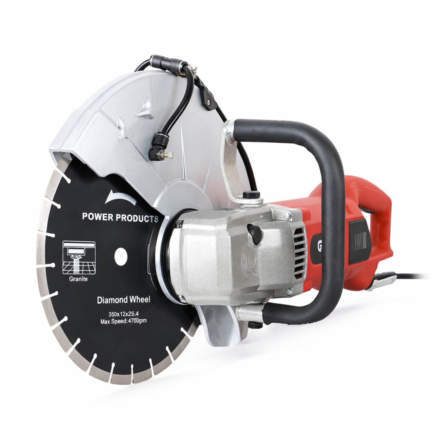 PIONEER ZTT ELECTRIC CUTTER 14" GT-3000 WET OR DRY CUTTING OPTION | 2-STROKE ENGINE HAND POWER CUTTER BLADE SPEED 3600 R/MIN | 5" CUTTING DEPTH WITH DIAMOND BLADE | CONSTRUCTION, ROAD WORK, AND DEMOLITION TASKS