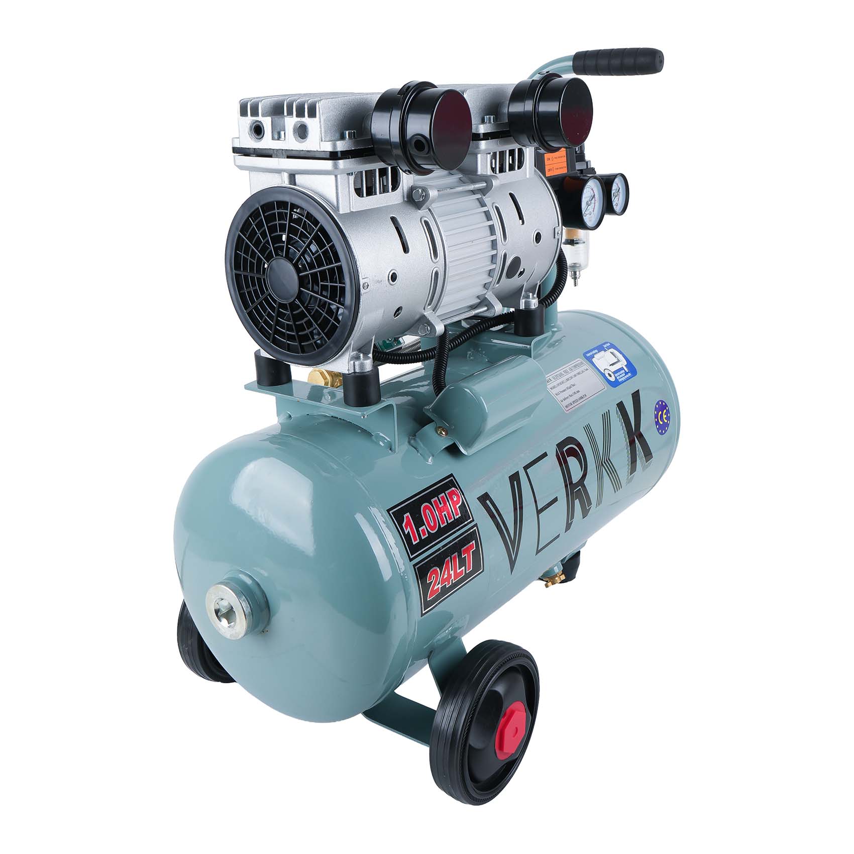 VERKK OF1024EU ELECTRIC SILENT OIL-FREE AIR COMPRESSOR 1.0HP 24L TANK 220-240V 50HZ 102PSI 7BAR MAX PRESSURE6295123352424_085.jpg
