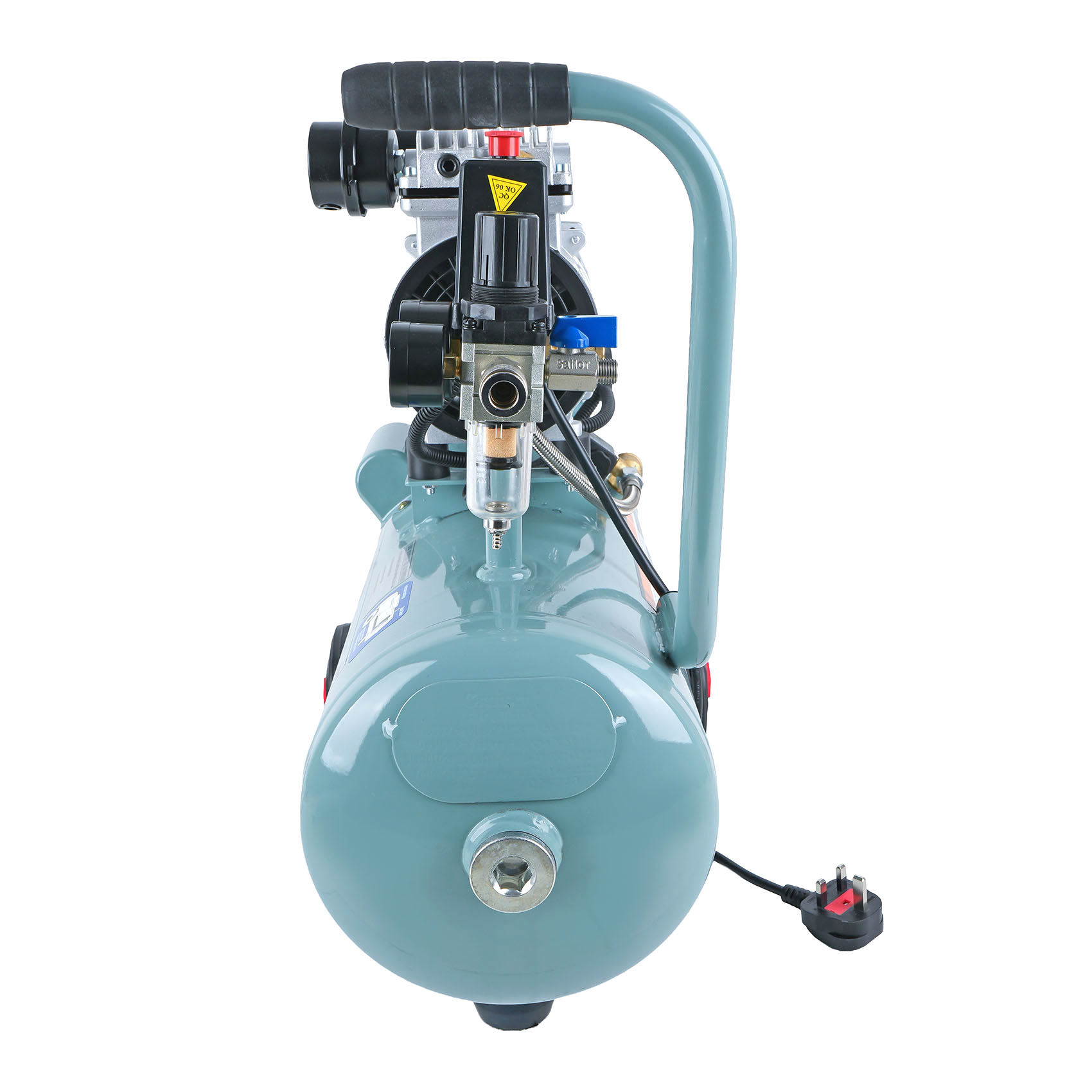 VERKK OF1024EU ELECTRIC SILENT OIL-FREE AIR COMPRESSOR 1.0HP 24L TANK 220-240V 50HZ 102PSI 7BAR MAX PRESSURE6295123352424_087.jpg