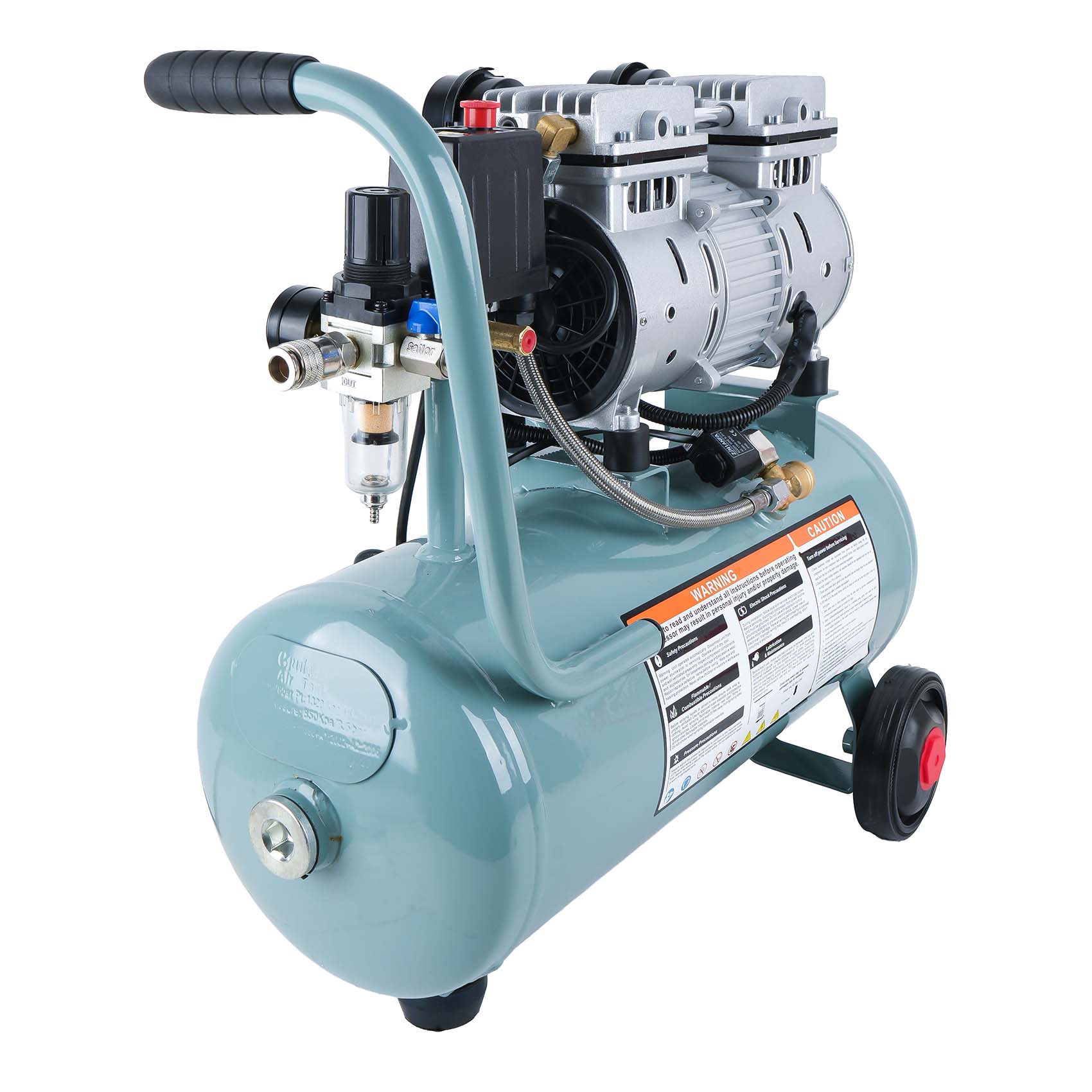 VERKK OF1024EU ELECTRIC SILENT OIL-FREE AIR COMPRESSOR 1.0HP 24L TANK 220-240V 50HZ 102PSI 7BAR MAX PRESSURE6295123352424_876.jpg