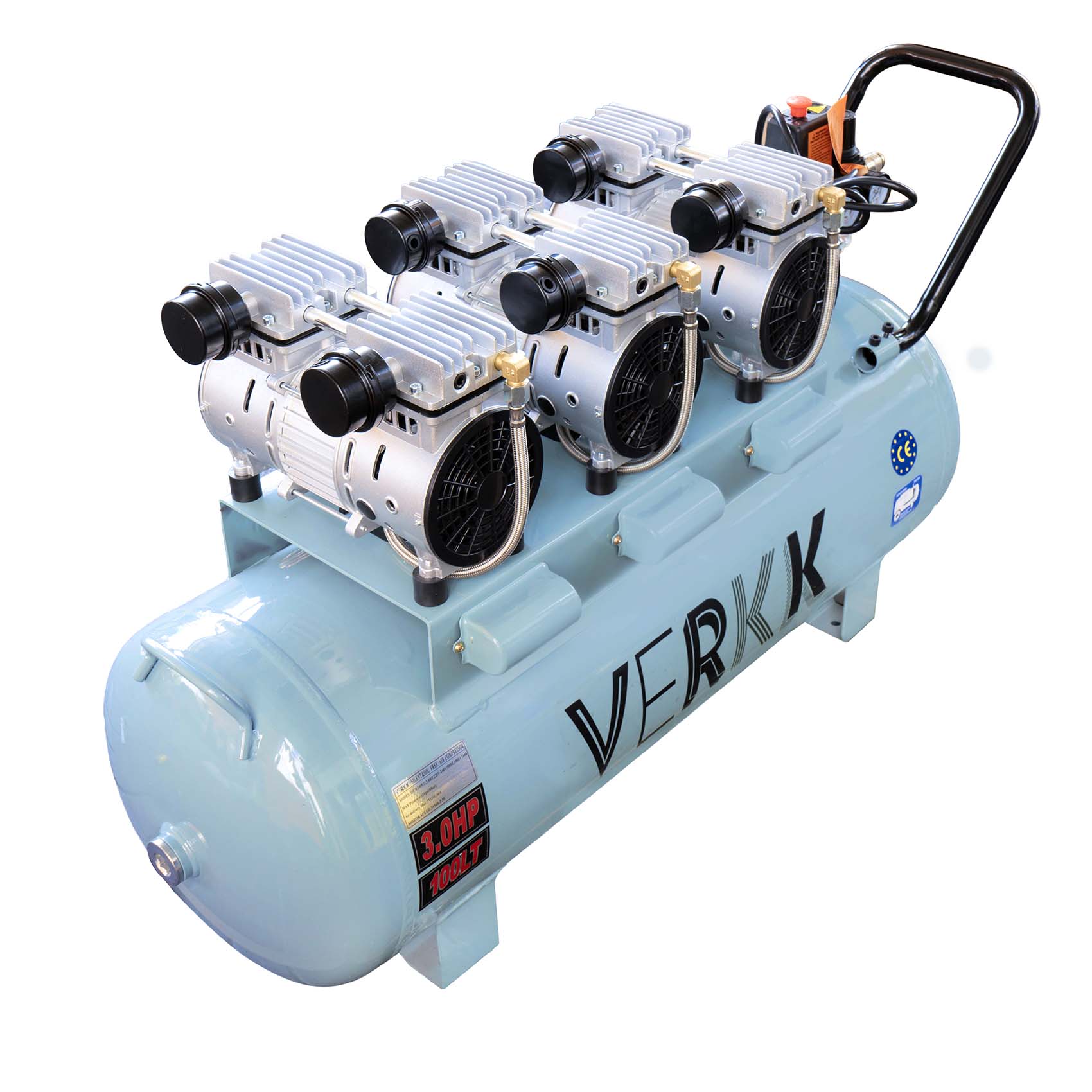 VERKK OF30100EU ELECTRIC SILENT OIL-FREE AIR COMPRESSOR 3.0HP 100L TANK 220-240V 50HZ 116PSI 8BAR MAX PRESSURE6295123352448_801.jpg
