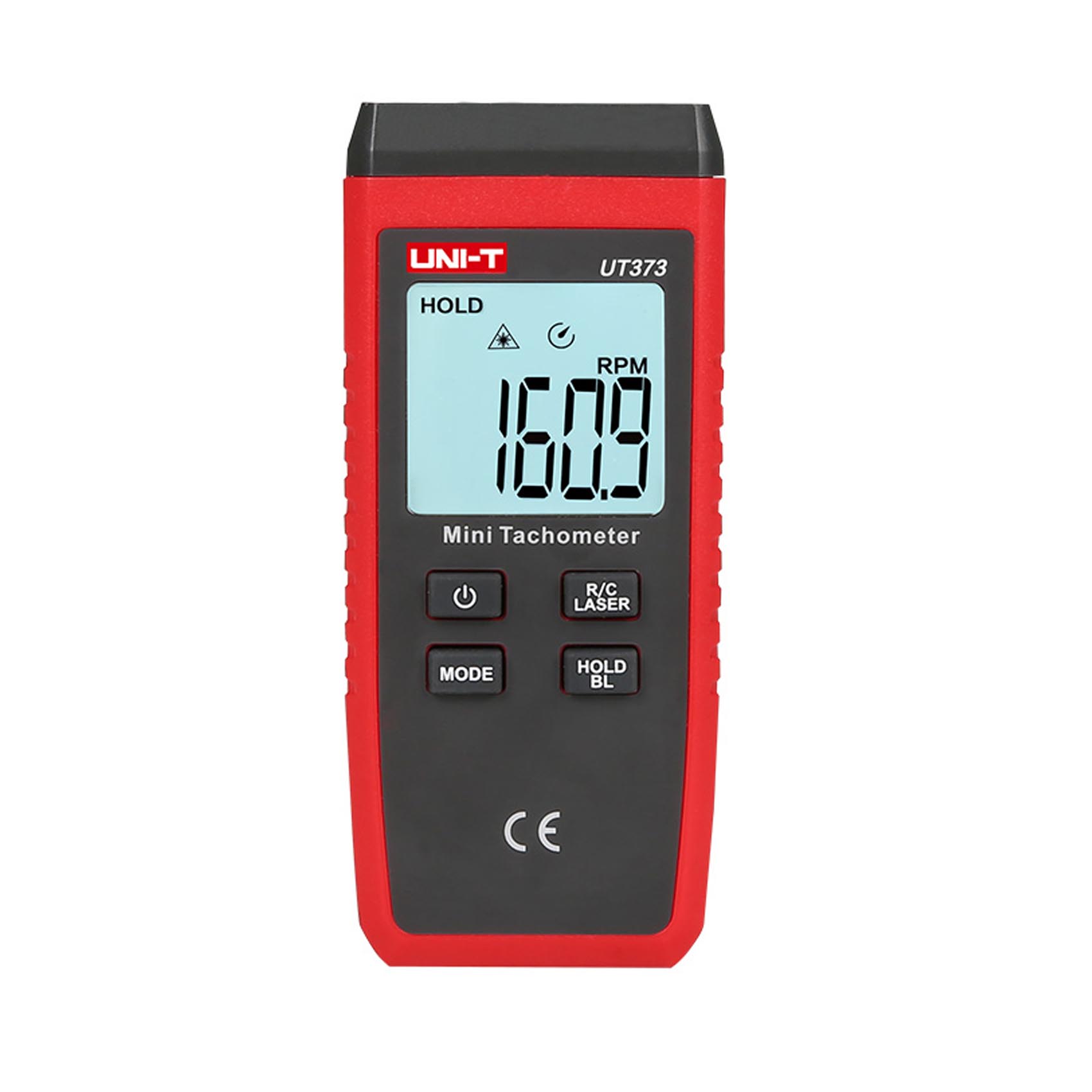 UNI-T NON-CONTACT MINI TACHOMETTER UT373 | MEASURE ROTATION SPEED OF MOTORS AND OTHER MACHINES | UP TO 99999 DISPLAY RESULTS IN RPM OR REVOLUTION COUNT | SAFELY MEASURE ROTATIONAL OBJECTS THROUGH A NON-INTRUSIVE METHOD