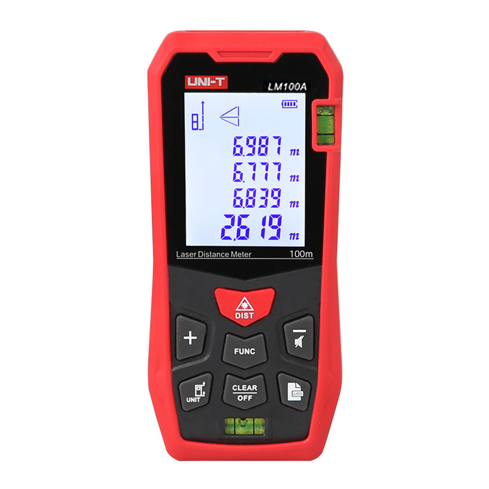 UNI-T 100M LASER DISTANCE METER LM100A | MILLIMETER ACCURACY | QUICK SELF CALCULATION WITH REAL-TIME READOUT | HORIZONTAL AND VERTICAL | INTERIOR-EXTERIOR DESIGN, CONSTRUCTION, FACTORY SUPERVISION, ENGINEERING INSPECTION, REAL ESTATE DEVELOPMENT AND SO ON