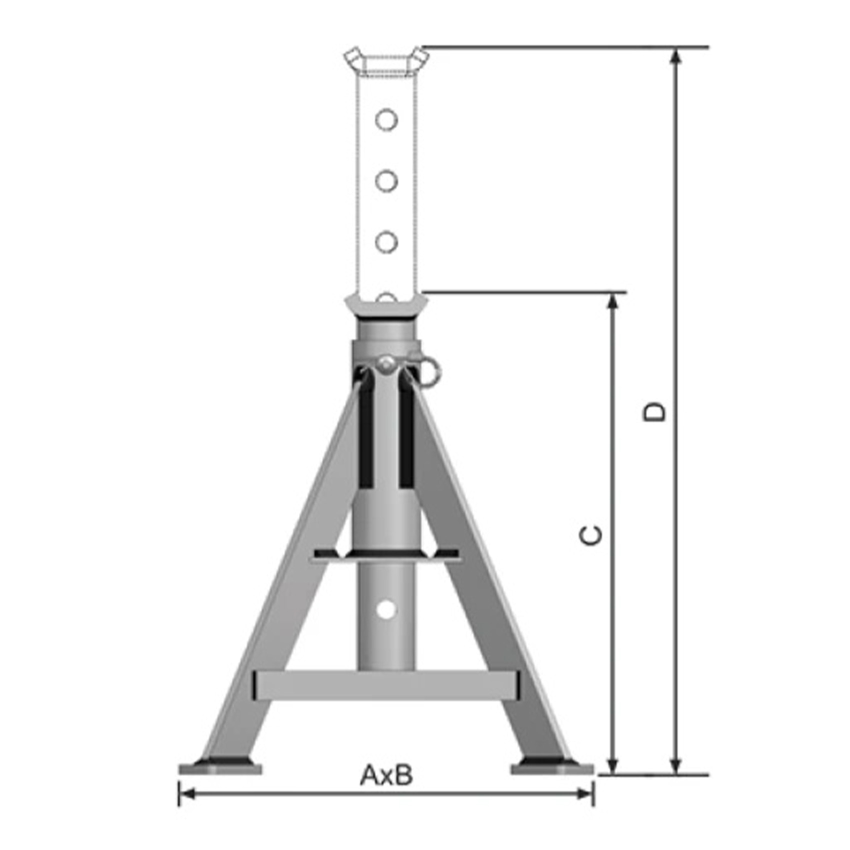BOVENAU 12 TON JACK STAND CTN12 SUPPORTING STAND - AXLE STAND | PROFESSIONAL QUALITY GARAGE TOOL | MADE IN BRAZIL - Image 2