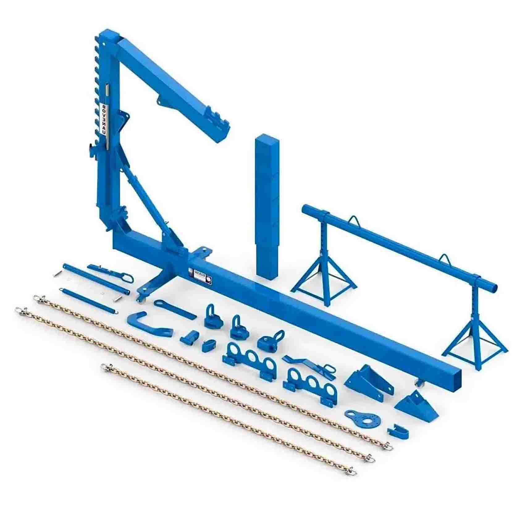 BOVENAU BODY FRAME STRAIGHTENER AM22000 MONOBLOCK CHASSIS ALIGNER | BODY REPAIR KIT | QUICK, EASY, AND ACCURATE WHEEL AND OR CHASSIS ALIGNMENT OF VEHICLES | PRECISE MEASUREMENT OF STEERING AND CAMBER ANGLES | GARGE, WORKSHOP, REPAIR SHOP | MADE IN BRAZIL