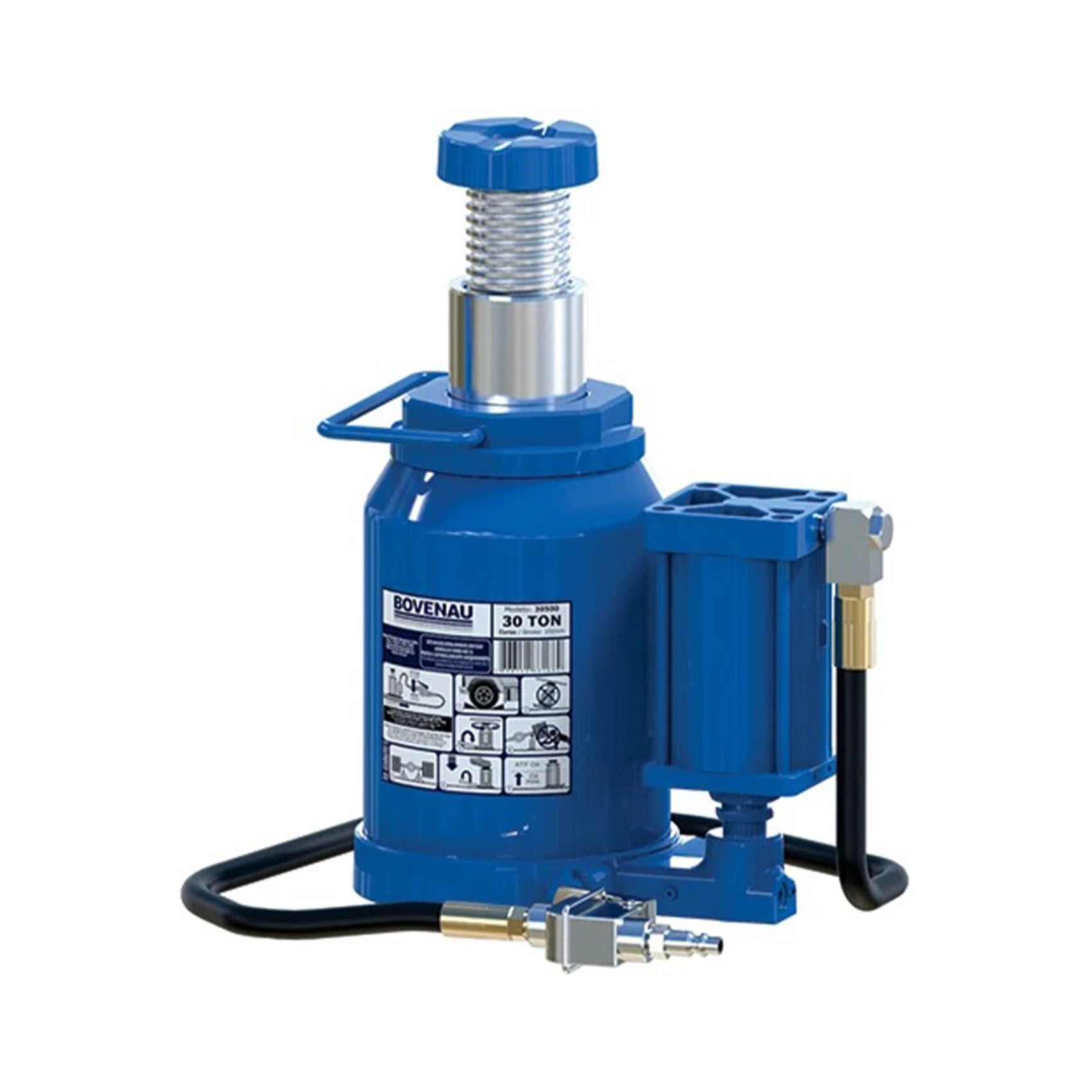 BOVENAU 30 TON HYDRAULIC BOTTLE JACK AIR OP MTP-30 30503 | GARGE, WORKSHOP, REPAIR SHOP | PROFESSIONAL QUALITY GARAGE TOOL | MADE IN BRAZIL