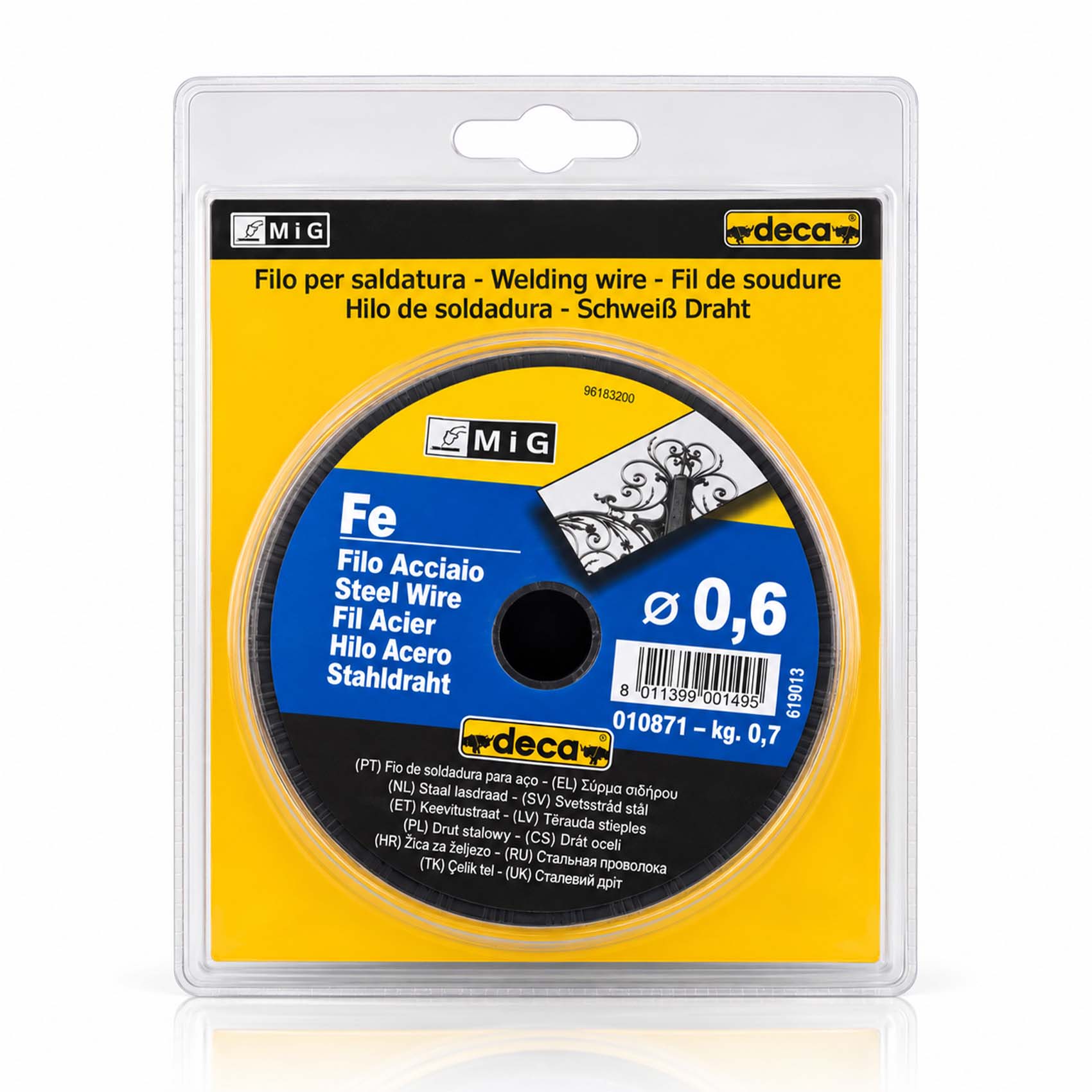 DECA WELD 0.6 MM 0.7 KG (700 G) STEEL MIG/MAG WELDING WIRE  0108718011399001495_296.jpg