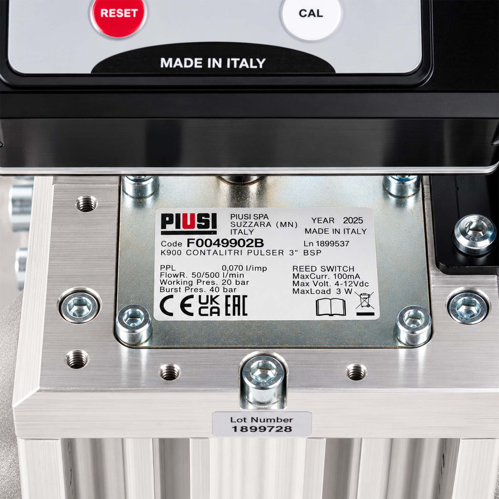PIUSI 3" BSP DIESEL DIGITAL ELECTRIC PULSER FLOW METER 5 DIGITS K900 F0049902B8050031025512_205.jpg